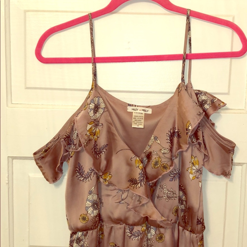 Mauve Romper Maxi Dress